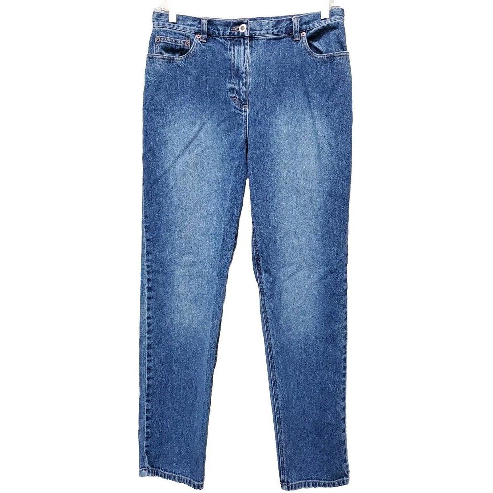 Ann Taylor Jeans Slim Fit 100% Cotton Blue Denim Jeans Size 10R